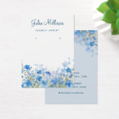 Waterverf blauw Wildflower oorbel display kaart (Bureau)