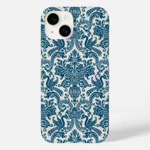 Waterverf Blauw & Wit Bloemen  Patroon Case-Mate iPhone 14 Hoesje