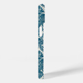 Waterverf Blauw & Wit Bloemen  Patroon Case-Mate iPhone Case (Achterkant / Rechts)