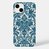 Waterverf Blauw & Wit Bloemen  Patroon Case-Mate iPhone Case (Achterkant)