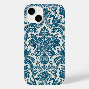 Waterverf Blauw & Wit Bloemen  Patroon Case-Mate iPhone 14 Hoesje