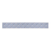 Waterverf Blauw & Wit Chinoiserie Bunny Rabbit Grosgrain Lint (Voorkant)