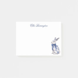 Waterverf Blauw & Wit Chinoiserie Bunny Rabbit Post-it® Notes