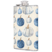 WATERVERF BLAUW & WIT HERFST HERFSTPOMPOENEN HEUPFLES (Links)