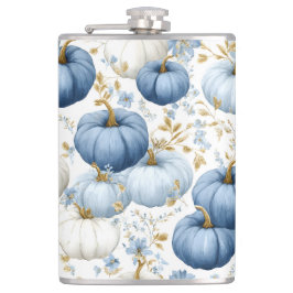 WATERVERF BLAUW & WIT HERFST HERFSTPOMPOENEN HEUPFLES