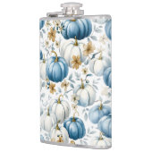 WATERVERF BLAUW & WIT HERFST HERFSTPOMPOENEN HEUPFLES (Links)