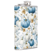 WATERVERF BLAUW & WIT HERFST HERFSTPOMPOENEN HEUPFLES (Rechts)