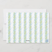 Waterverf Blauw & Wit Kerstkousen Foto Feestdagenkaart (Achterkant)