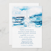 Waterverf Blauw Zee Zomer Zomdag Kaart (Voorkant / Achterkant)