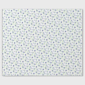 Waterverf Blauwbes Cadeaupapier (Vlak)