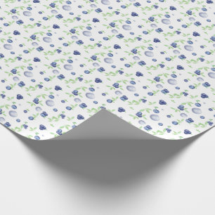 Waterverf Blauwbes Cadeaupapier