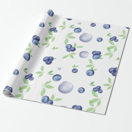 Waterverf Blauwbes Cadeaupapier