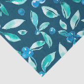 Waterverf blauwbes patroon tissuepapier (Detail)