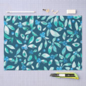 Waterverf blauwbes patroon tissuepapier (Craft)