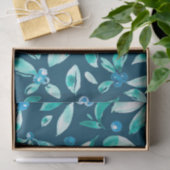 Waterverf blauwbes patroon tissuepapier (Geschenk)