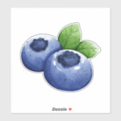 Waterverf Blauwbes Sticker (Vel)