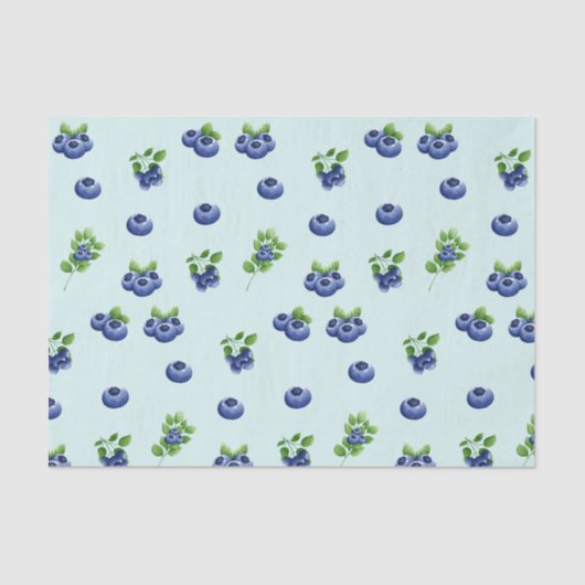 Waterverf Blauwbesvruchten Tissuepapier (Voorkant)