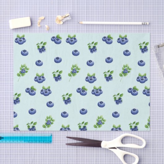 Waterverf Blauwbesvruchten Tissuepapier (Craft)