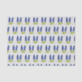 Waterverf Blauwbonnetjes Texas Floral Wildflower Tissuepapier (Voorkant)