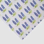 Waterverf Blauwbonnetjes Texas Floral Wildflower Tissuepapier (Detail)