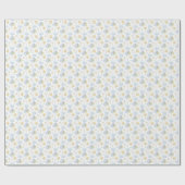 Waterverf blauwe ballonnen cadeaupapier (Vlak)