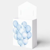 Waterverf blauwe ballonnen dank u Baby shower Bedankdoosjes (Geopend)