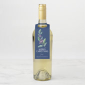 Waterverf Blauwe Berry verliest Kerstmis Flessenhanger (Op fles)