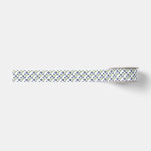 Waterverf Blauwe Bespatroon Lint (Voorkant)