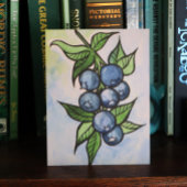 Waterverf Blauwe Bessen Briefkaart