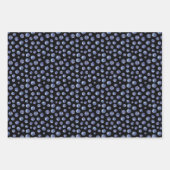 Waterverf Blauwe bessen Patroon Blauw Inpakpapier Vel (Voorkant 2)