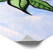 Waterverf Blauwe Bessen Poster (Hoek)
