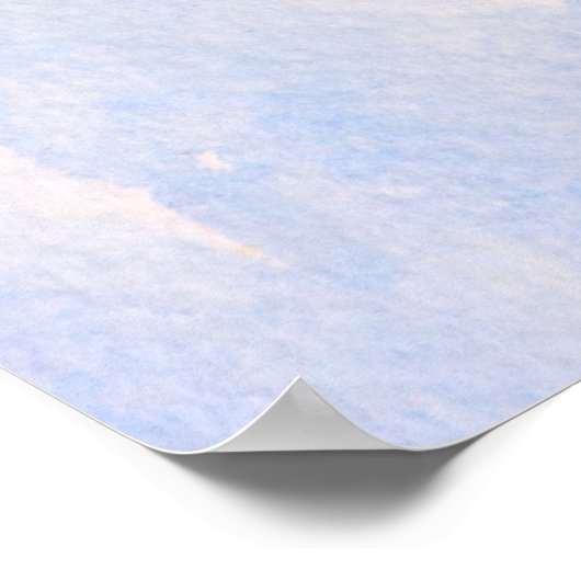 Waterverf Blauwe bessen Poster (Hoek)