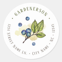 Waterverf Blauwe bessen