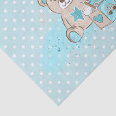 WATERVERF BLAUWE BLAUWE BLAUWE BLOKKEN TISSUEPAPIER (Detail)