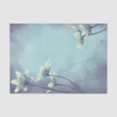 Waterverf Blauwe bloem ontkoppeling Tissuepapier (Voorkant)