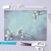 Waterverf Blauwe bloem ontkoppeling Tissuepapier (Craft)