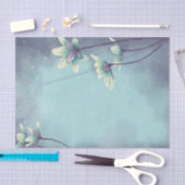 Waterverf Blauwe bloem ontkoppeling Tissuepapier (Craft)