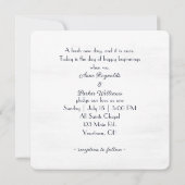 Waterverf Blauwe Bloem op Getextureerd Wit Kaart (Achterkant)