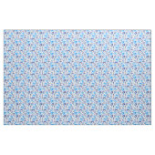 Waterverf blauwe bloemen 2 stof (Yard (91,4 cm))