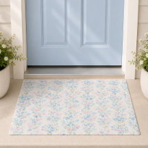 Waterverf Blauwe Bloemen