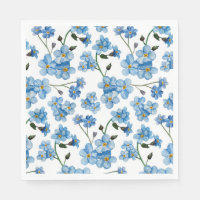 Waterverf blauwe bloemen. Floral giral patroon