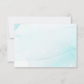 Waterverf Blauwe Bloemen Kaart, creëer Uw Eigen Bedankkaart (Achterkant)