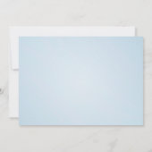 Waterverf Blauwe Bloemen sparen de Datum Save The Date (Achterkant)