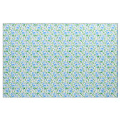 Waterverf blauwe bloemen stof (Yard (91,4 cm))