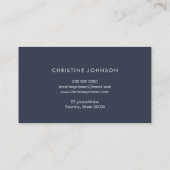 waterverf blauwe bloemen visitekaartje (Achterkant)