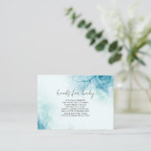 Waterverf Blauwe Boeken voor Baby Kaart (Staand voorkant)