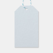 Waterverf Blauwe Boog Doop Cadeaulabel (Achterkant)