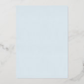 Waterverf Blauwe Boog Doop Folie Uitnodiging (Achterkant)