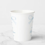 Waterverf Blauwe Boog Doop Papieren Bekers (Links)