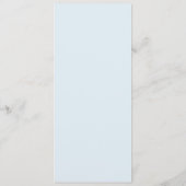 Waterverf Blauwe Boog Klassiek Menu (Achterkant)